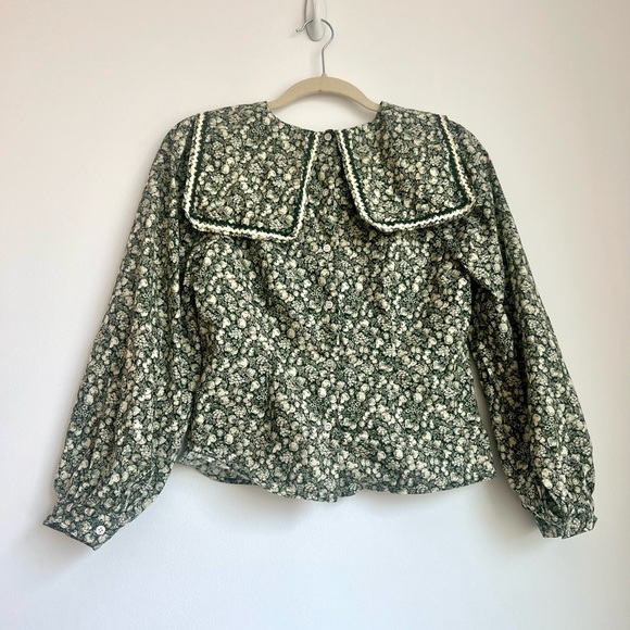 🍏 Doen Renoir Top in Pomme et Poire Green Apple harvest XS - Picture 3 of 5